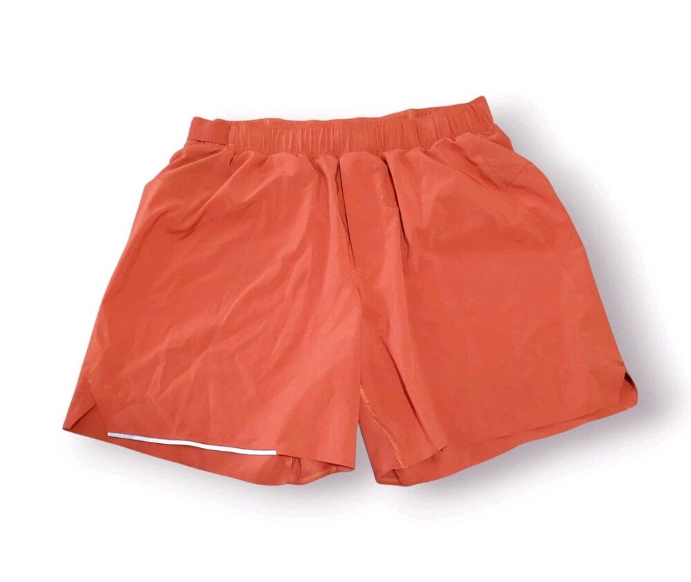 Orange Lululemon Athletic Casual Running Gym Shorts Women's Size Medium